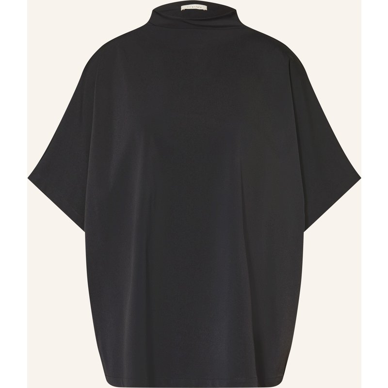 Lilienfels Blusenshirt Aus Satin schwarz