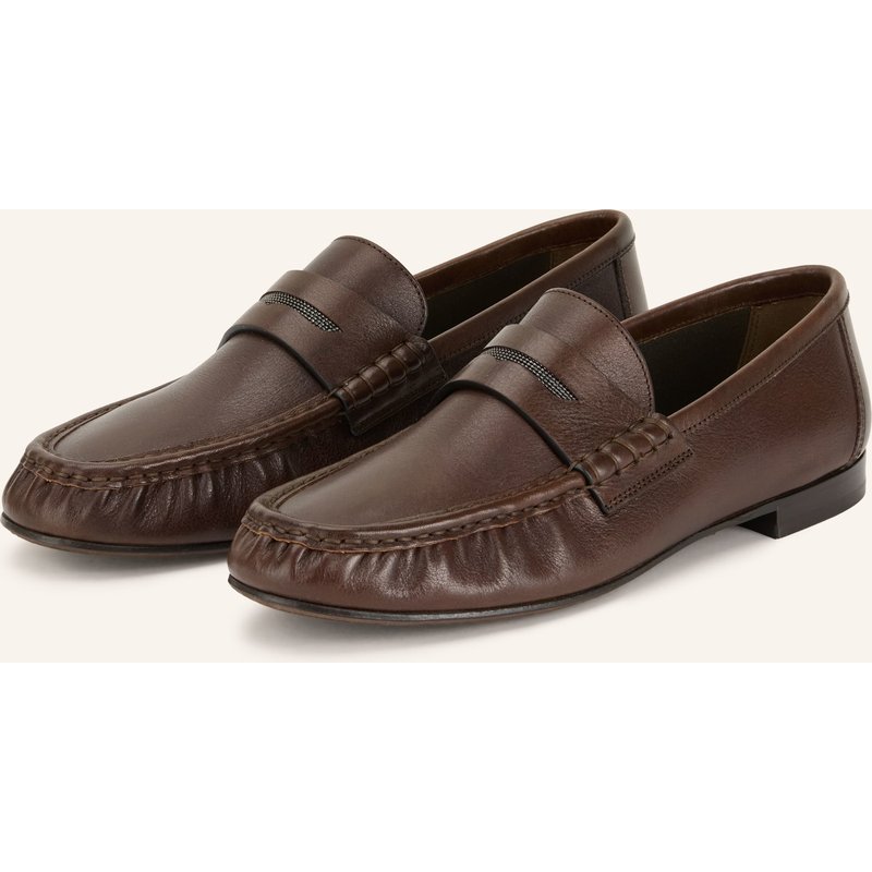 Brunello Cucinelli Penny-Loafer braun