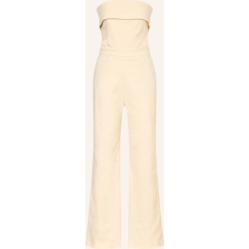 Ba&Sh Off-Shoulder-Jumpsuit Cenelia Mit Leinen gelb