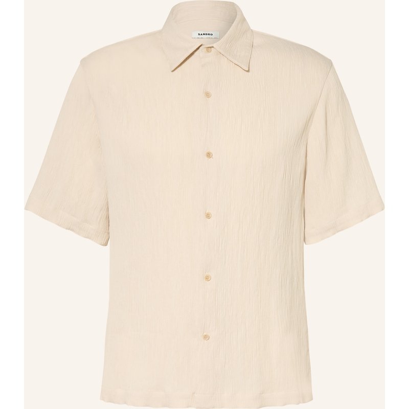 Sandro Kurzarm-Hemd Regular Fit beige