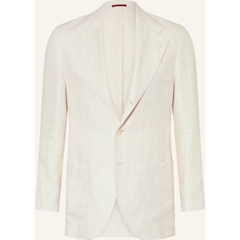 Brunello Cucinelli Leinensakko Slim Fit weiss