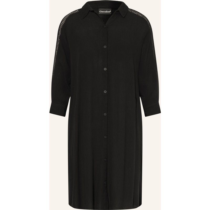 Charmline Strandkleid Caftan Mit Spitze Und 3/4-Arm schwarz