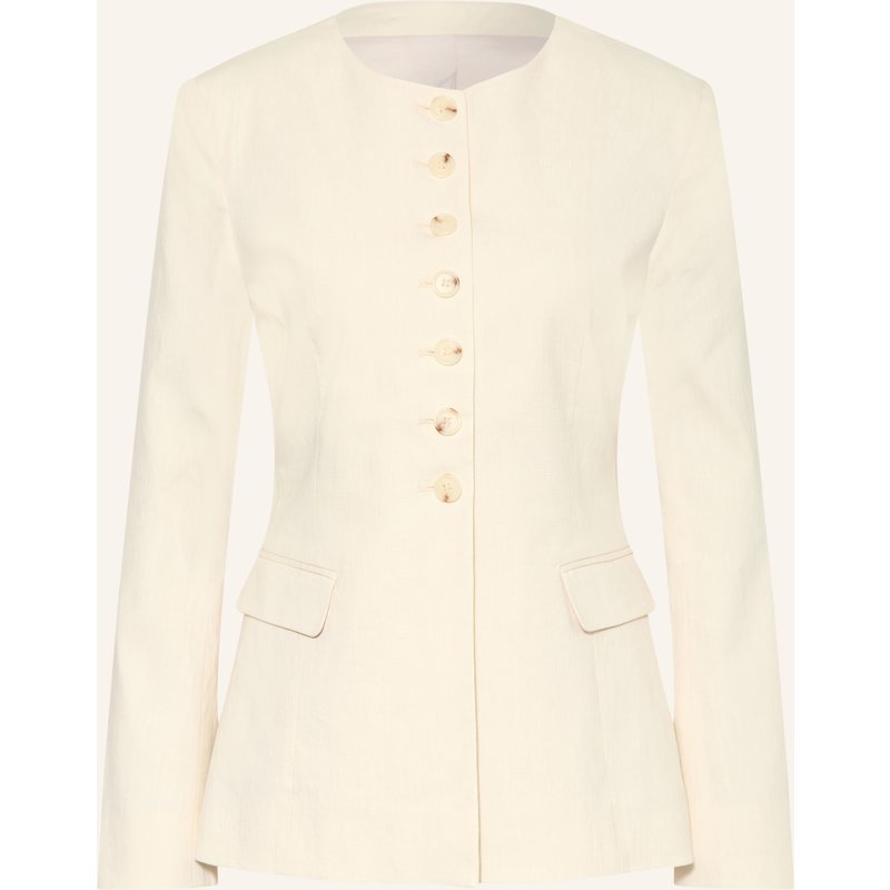 Arket Blazer Darjeling Mit Leinen weiss