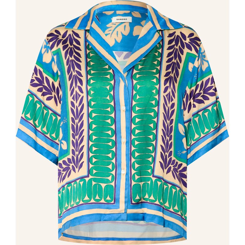 Sandro Satinbluse gruen