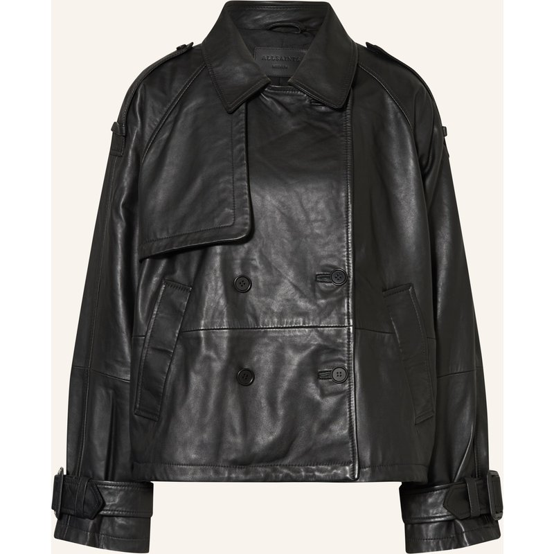 Allsaints Lederjacke Reya schwarz