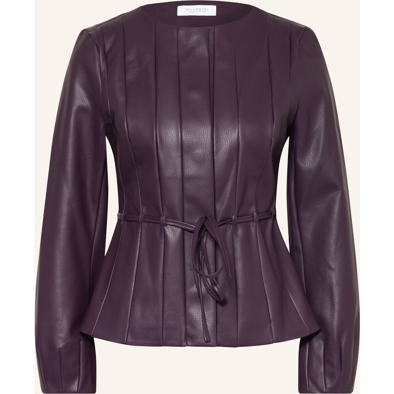 Rich & Royal Jacke In Lederoptik lila