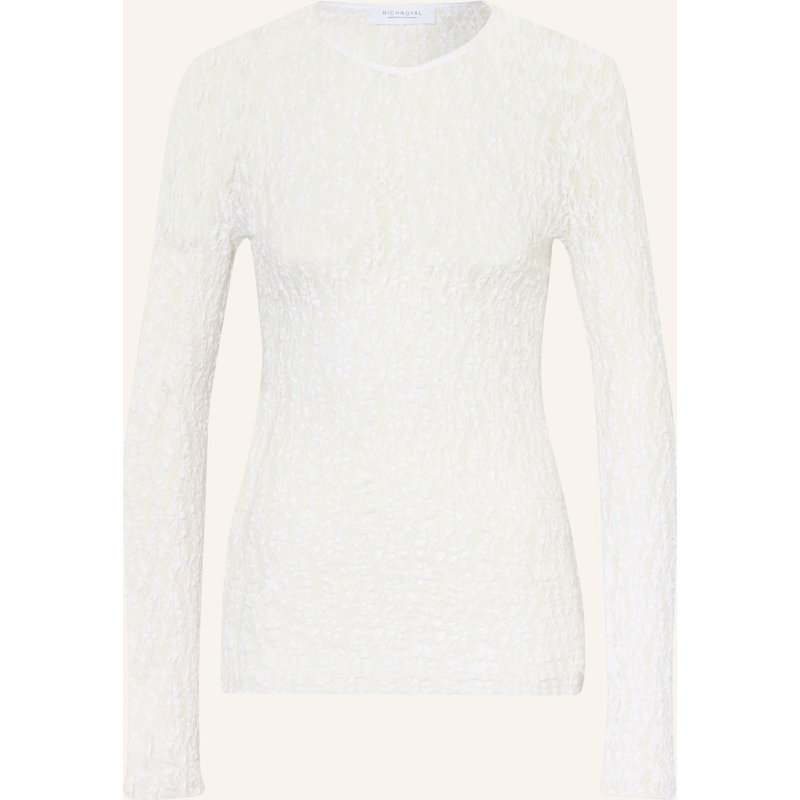 Rich & Royal Longsleeve Aus Spitze weiss