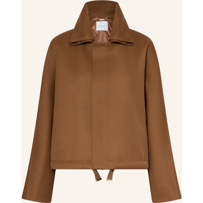 Rich & Royal Oversized-Blouson braun