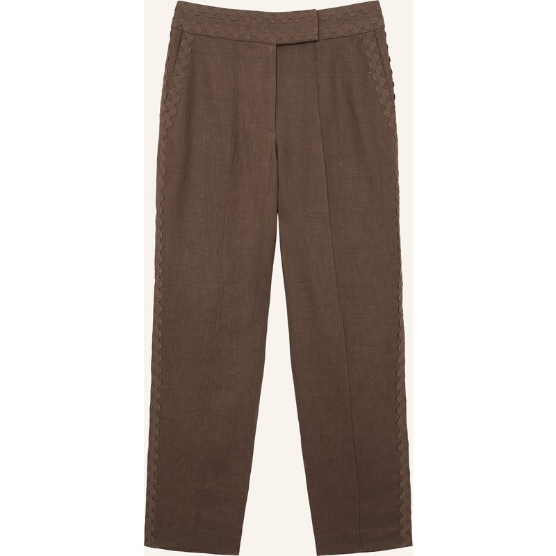 Reiss 7/8-Chino Mila Aus Leinen braun