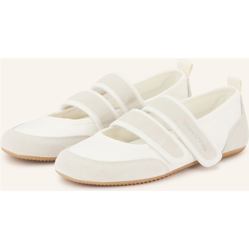 Marc O'polo Mary-Jane-Ballerinas weiss