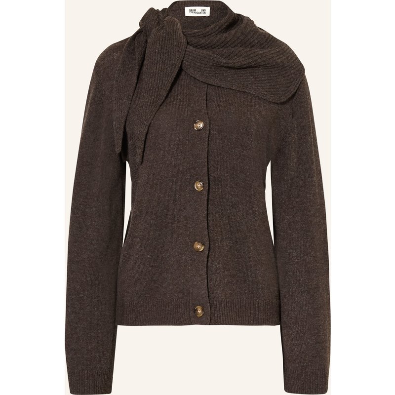 Baum Und Pferdgarten Strickjacke Clarine Aus Merinowolle braun