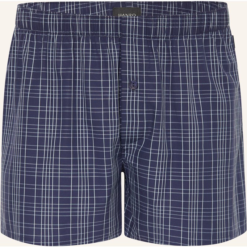 Hanro Web-Boxershorts Fancy Woven blau