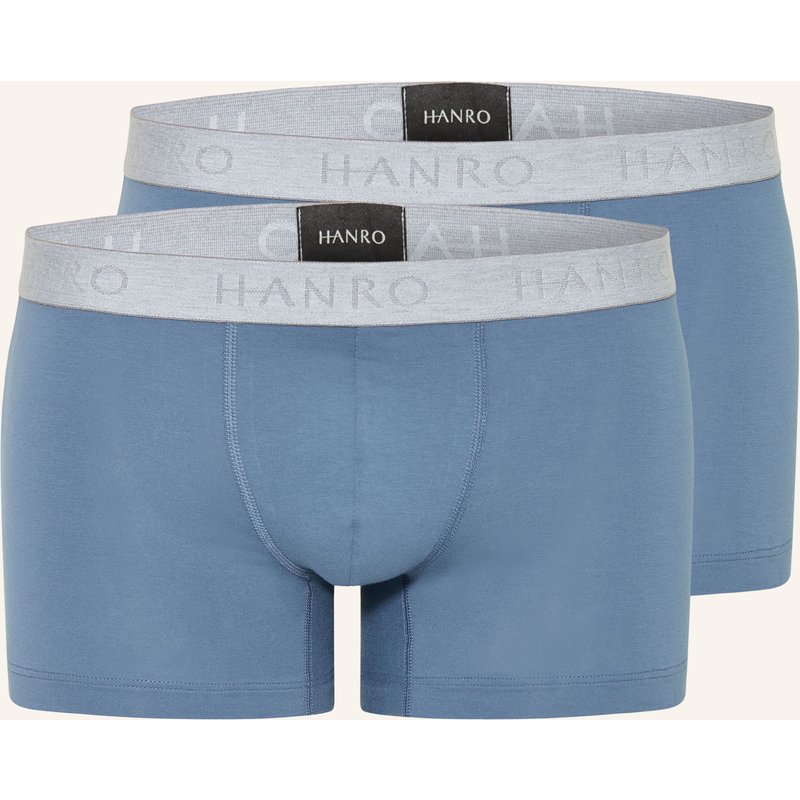 Hanro 2er-Pack Boxershorts Cotton Essentials grau