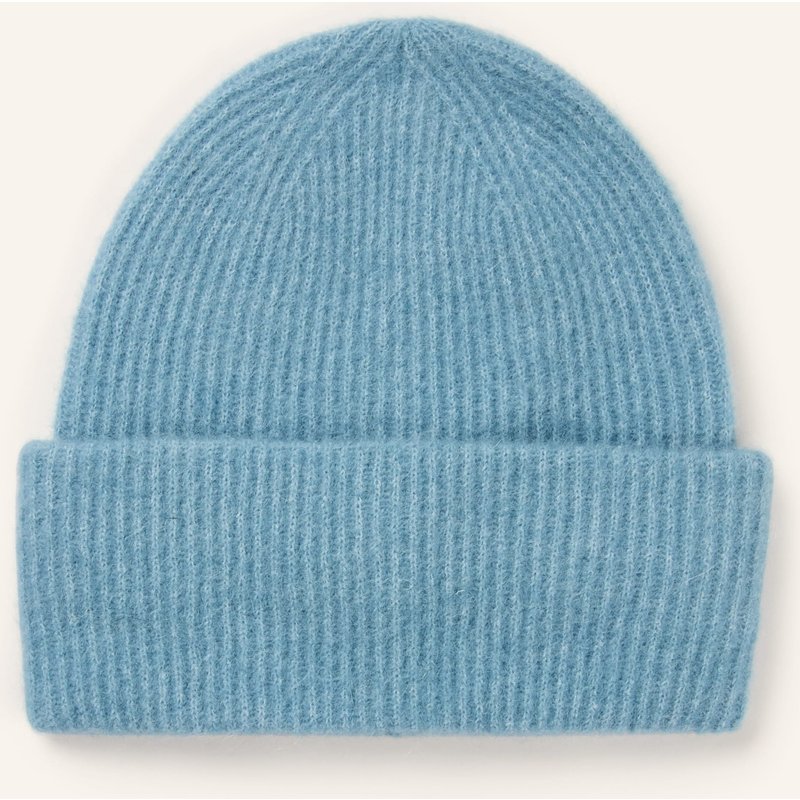 Samsøe Samsøe Mütze Nor Mit Alpaka blau