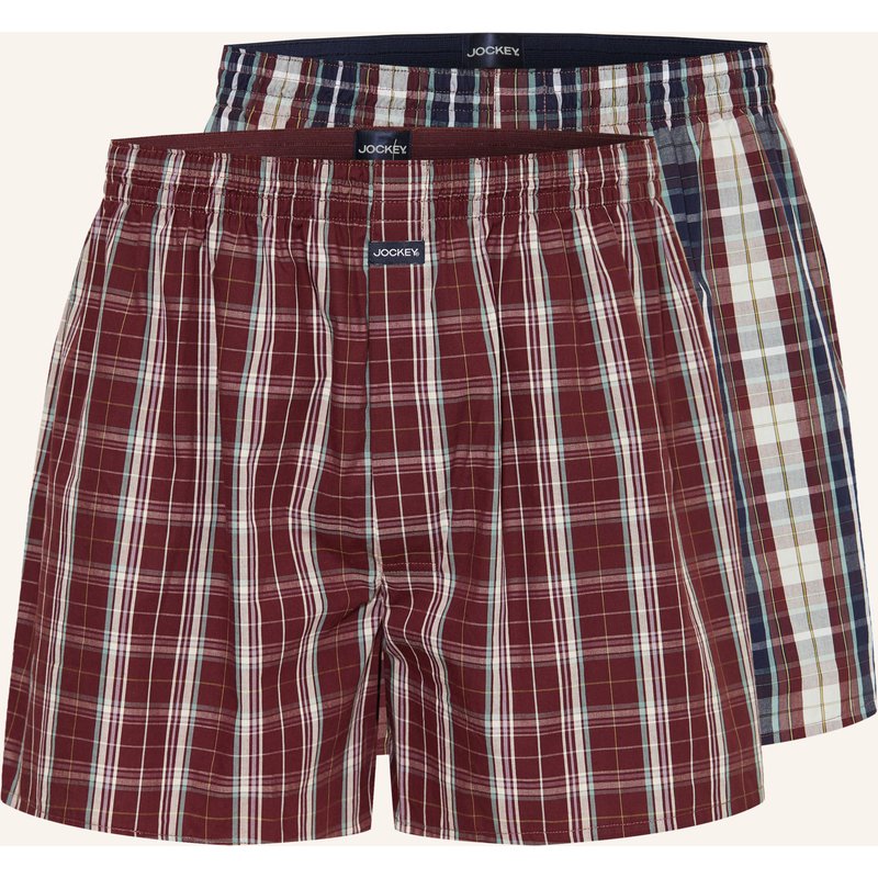 Jockey 2er-Pack Boxershorts braun