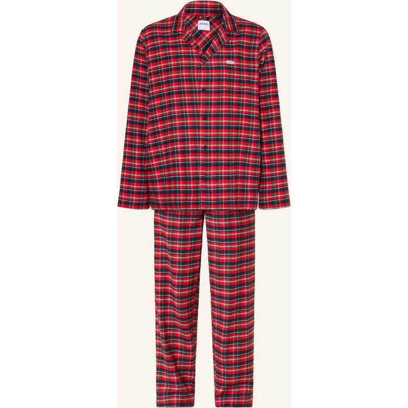 Jockey Schlafanzug Everyday Aus Flanell rot