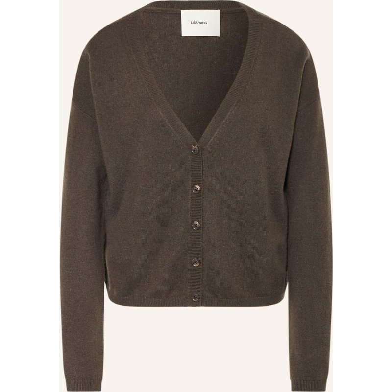 Lisa Yang Strickjacke Abby Aus Cashmere braun