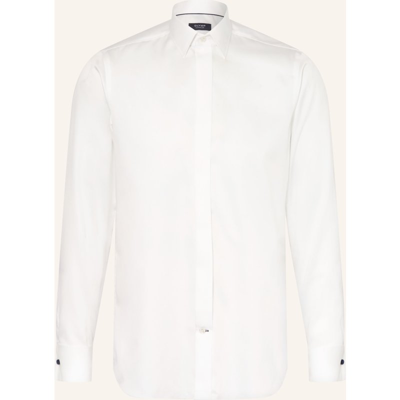 Olymp Signature Smoking-Hemd Tailored Fit Mit Umschlagmanschette weiss