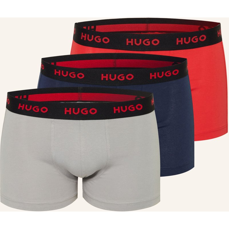 Hugo 3er-Pack Boxershorts rot