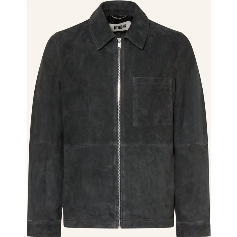 Drykorn Lederjacke Jerson blau