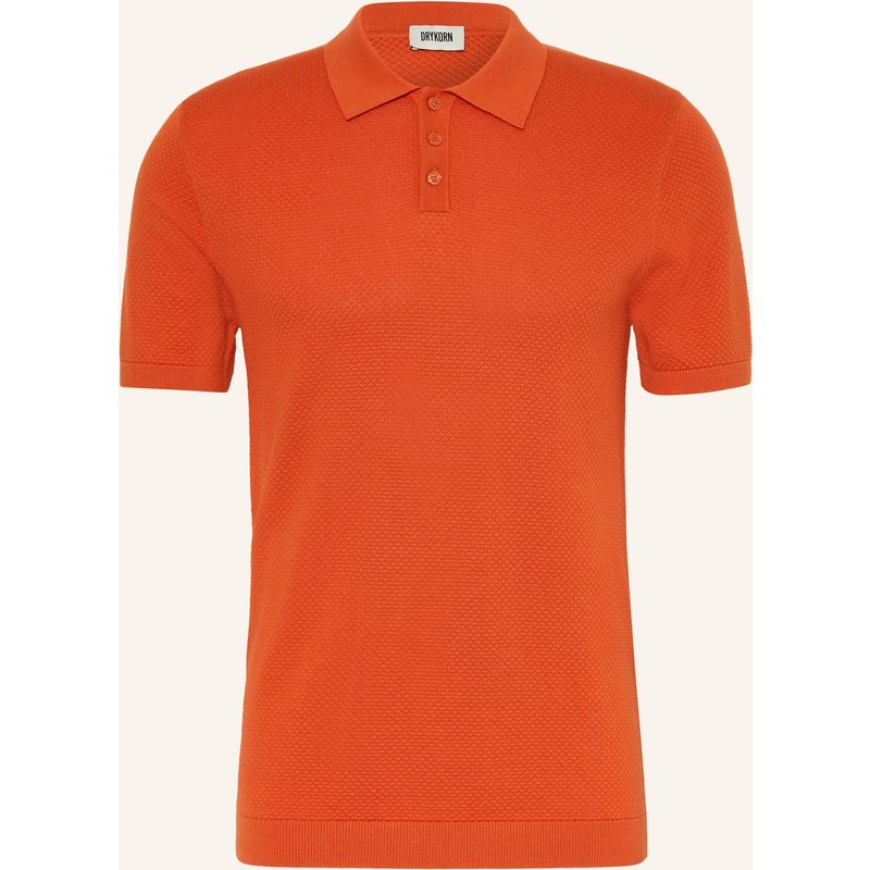 Drykorn Strick-Poloshirt Triton Regular Fit orange