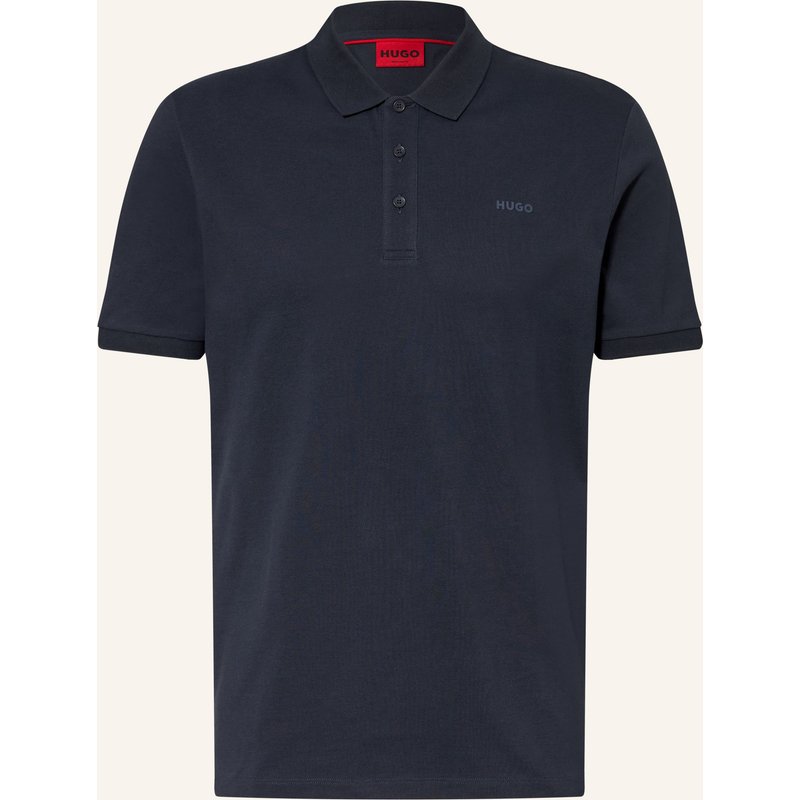 Hugo Piqué-Poloshirt Donos Regular Fit blau