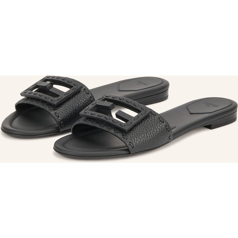 Fendi Pantoletten schwarz