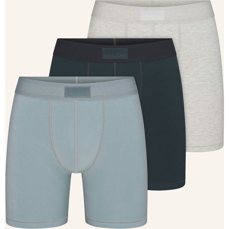 Skims 3er-Pack Boxershorts Skims Cotton grau