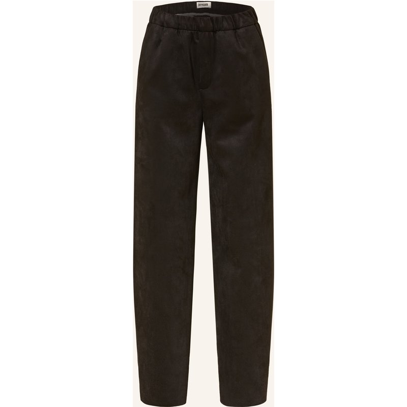 Drykorn Marlenehose Consider In Lederoptik schwarz