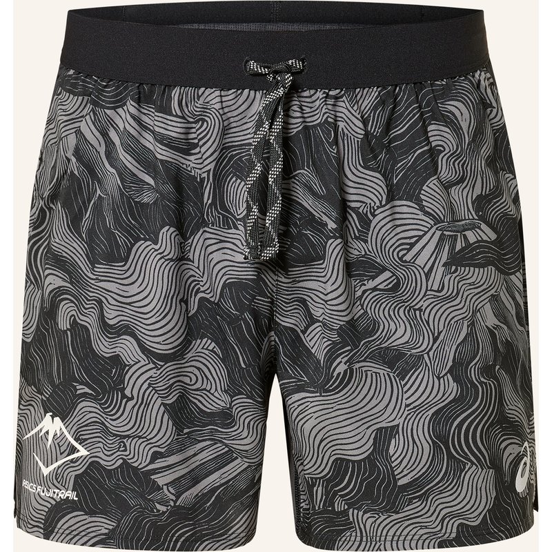 Asics 2-In-1-Laufshorts Fujitrail schwarz