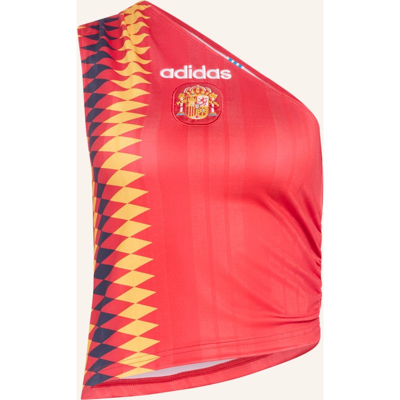 Adidas One-Shoulder-Top Spanien Reconstructed Bringback rot