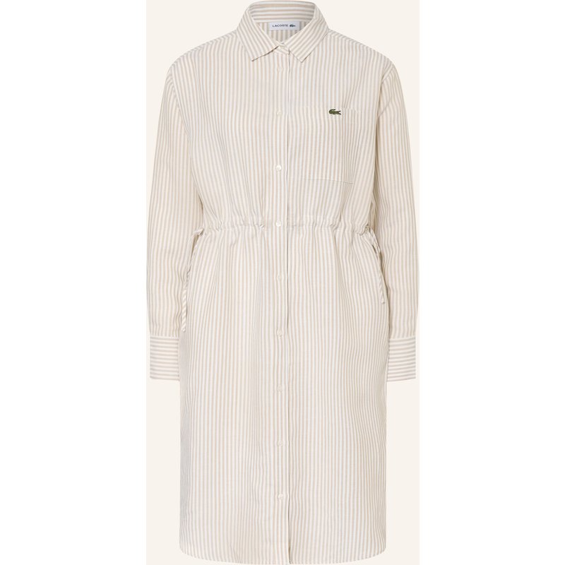 Lacoste Hemdblusenkleid beige