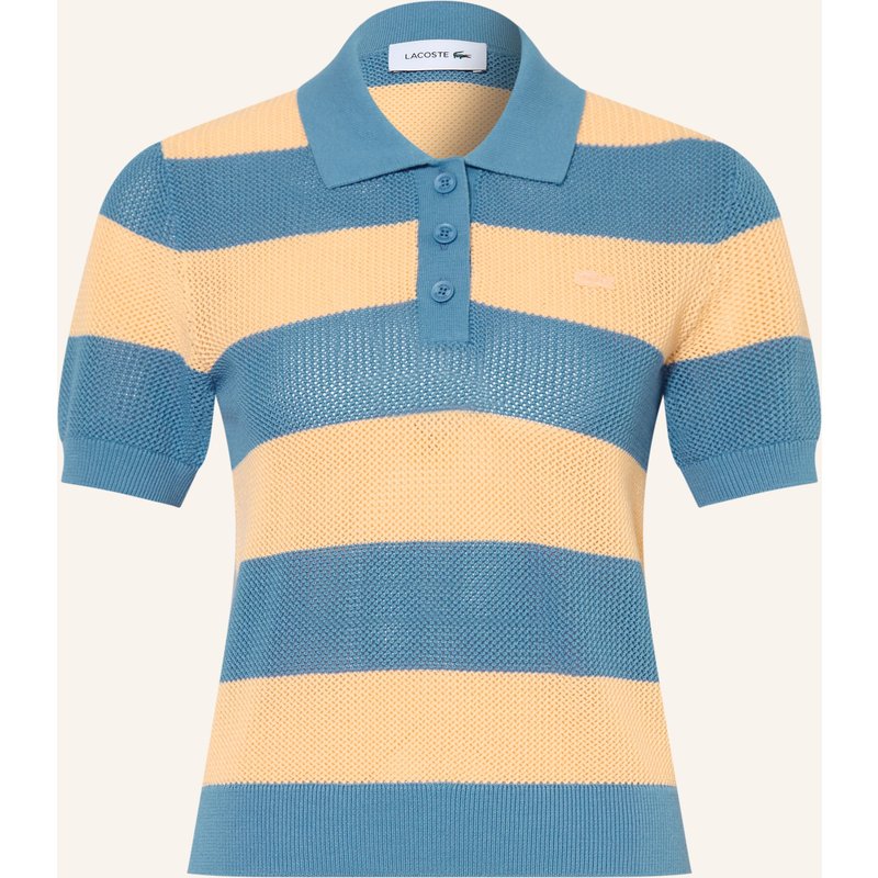 Lacoste Strick-Poloshirt blau