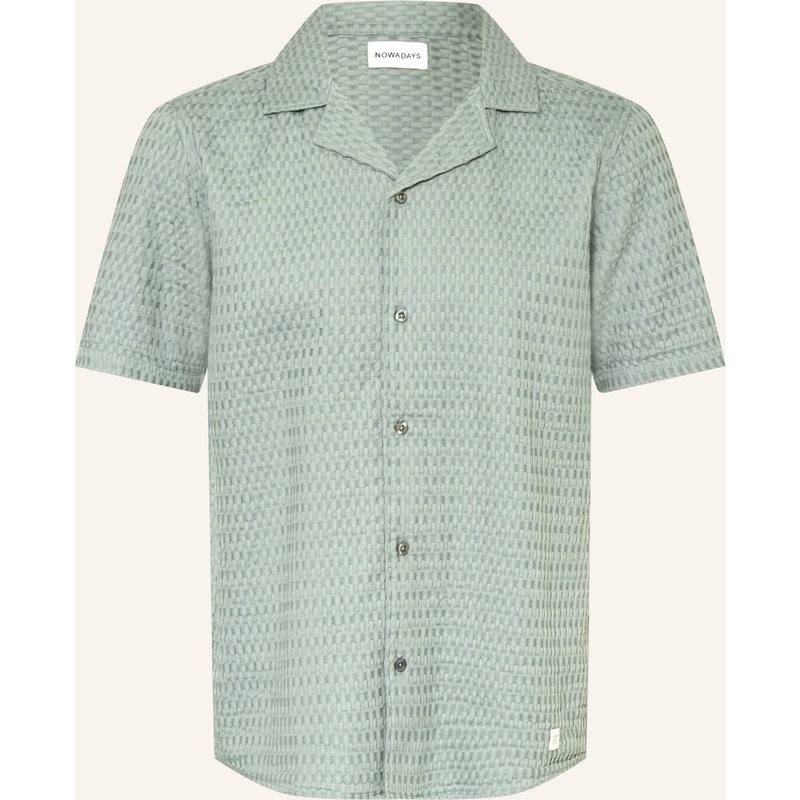 Nowadays Resorthemd Comfort Fit blau