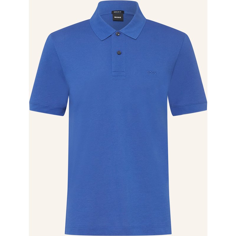 Boss Piqué-Poloshirt Pallas Regular Fit blau