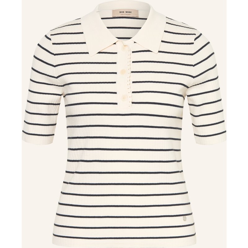 Mos Mosh Strick-Poloshirt Mmcaliz blau