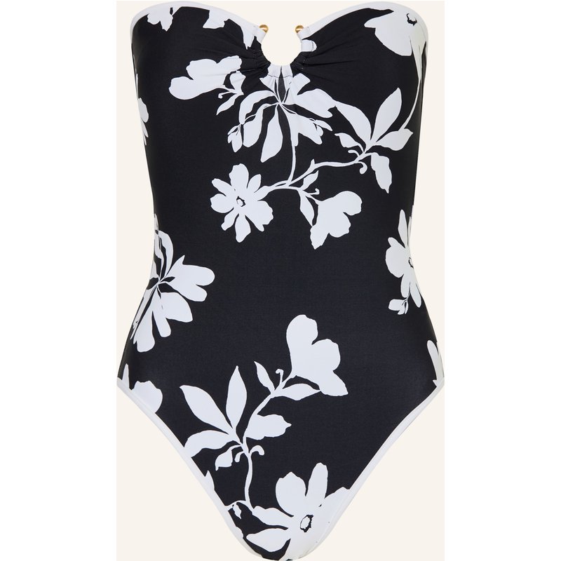 Seafolly Bandeau-Badeanzug Mayflower schwarz