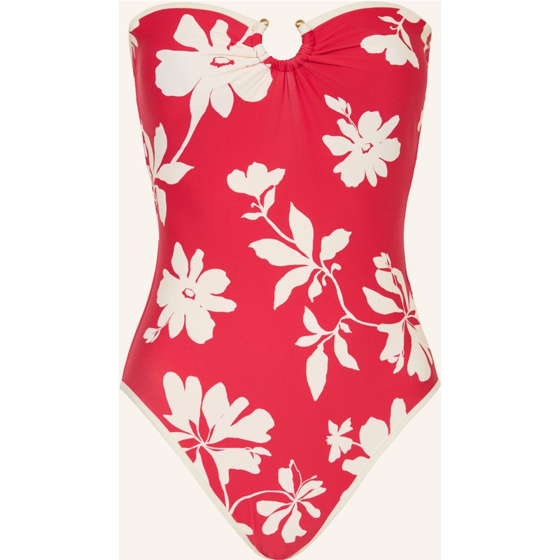 Seafolly Bandeau-Badeanzug Mayflower rot