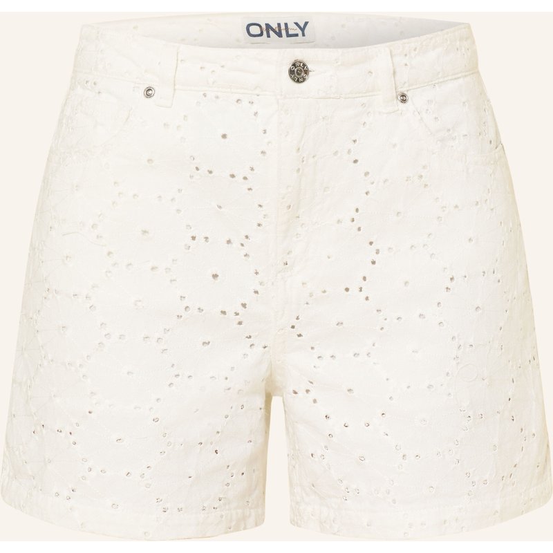 Only Jeansshorts weiss