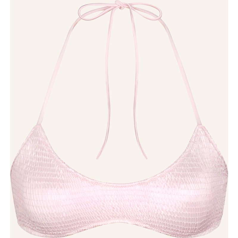 Skims Neckholder-Bikini-Top Satin Swim pink