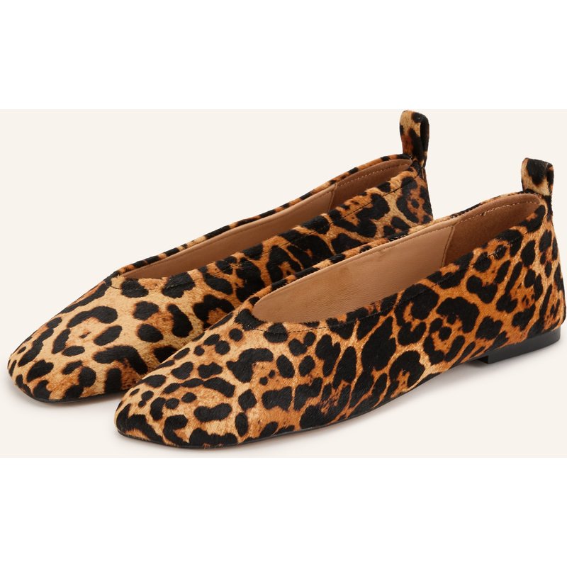 Inuovo Ballerinas Aus Ponyfell beige