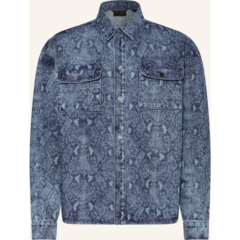 Daily Paper Jeans-Overjacket Snake Laser Rahul blau