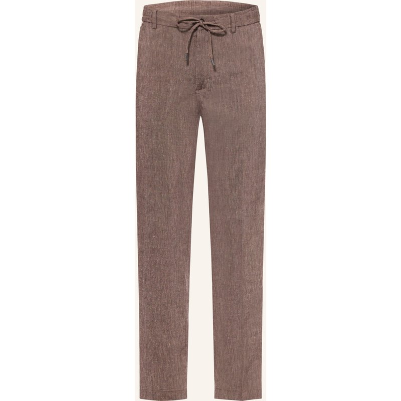 Boss Hose Kane Extra Slim Fit Mit Leinen braun