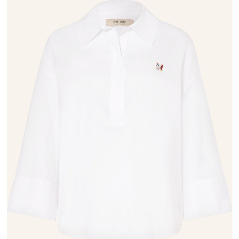 Mos Mosh Blusenshirt Mmbritze Mit 3/4-Arm weiss