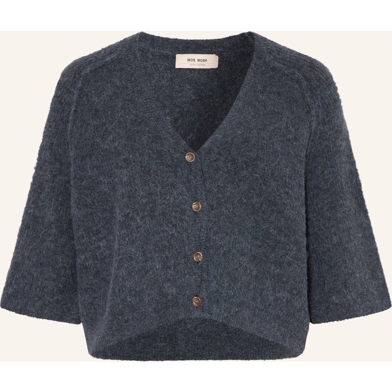 Mos Mosh Strickjacke Mmthora Lizet Mit Alpaka blau