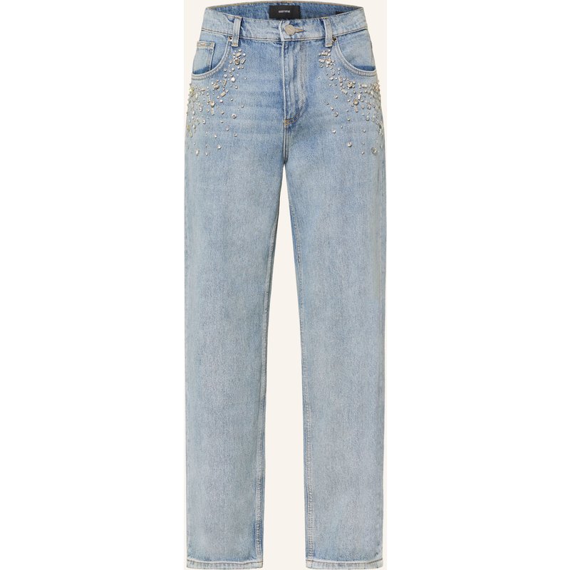 Eightyfive Jeans Mit Schmucksteinen Relaxed Fit blau