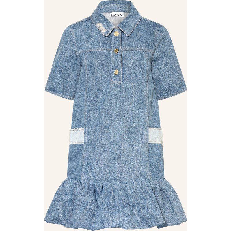 Ganni Jeanskleid blau