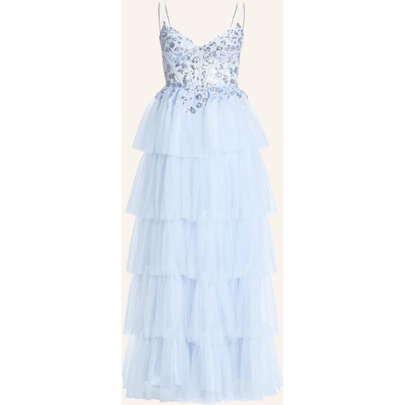 Hey Kyla Abendkleid Mit Spitze Und Pailletten blau
