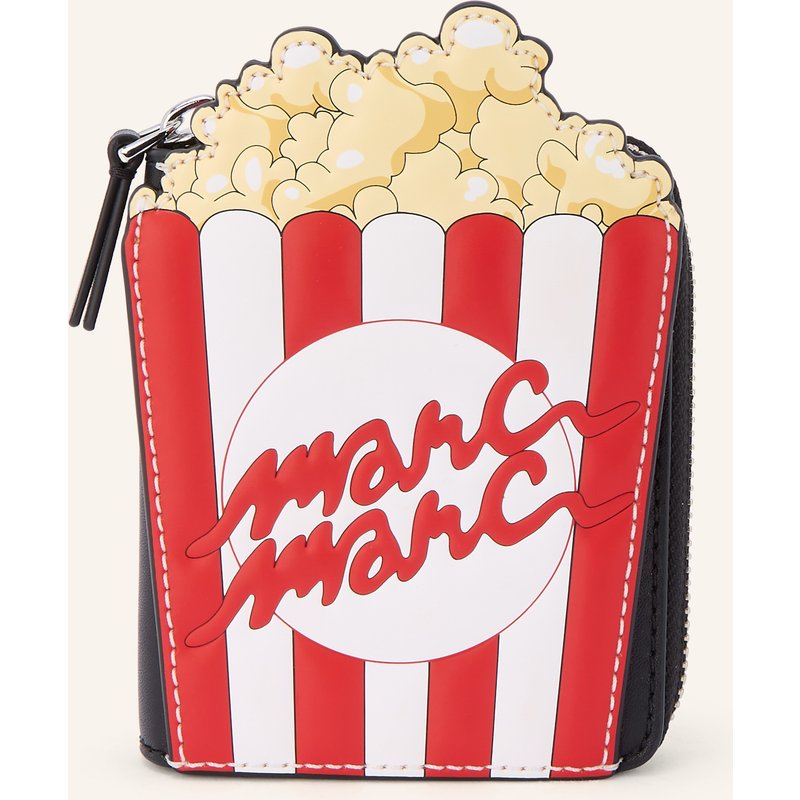 Marc Jacobs Geldbörse The Popcorn Slim Compact Wallet schwarz