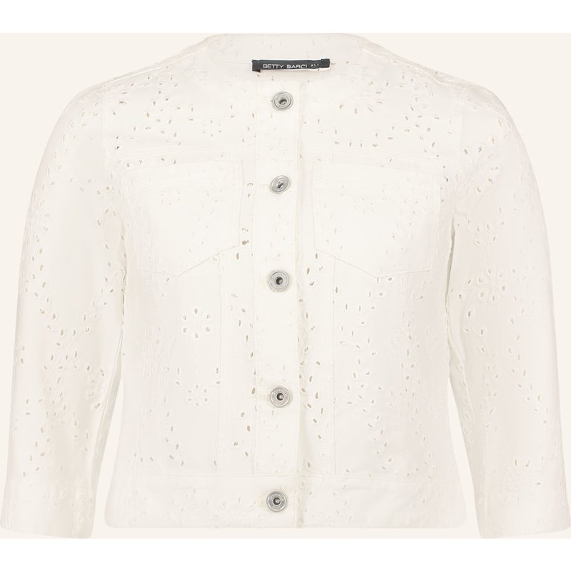 Betty Barclay Jeansjacke Mit 3/4-Arm weiss